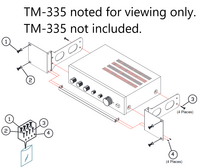 RACK-MOUNT KIT FOR TM-335 MIXER/AMPLIFIER